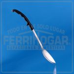 CUCHARA LISA 13 PULGADAS INOXIDABLE MANGO PLASTICO
